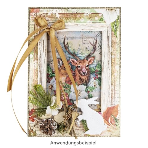 ideen-mit-herz-gru-karten-rahmen-winter-weihnachten-b6-10-designs-mit-umschl-gen image 6