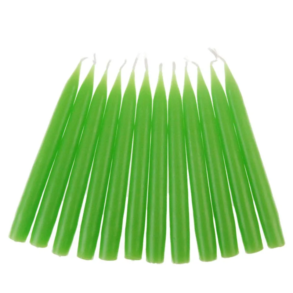 hdg-baumkerzen-12er-pack-handgefertigt-light-green-1-3-x-12-cm image 1