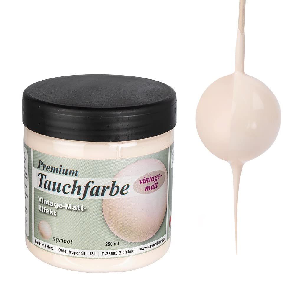 ideen-mit-herz-premium-tauchfarbe-vintage-matt-250-ml-apricot image 1