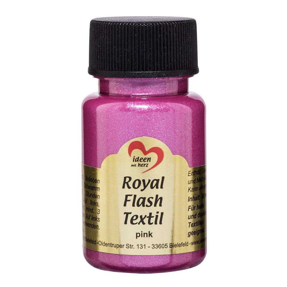 ideen-mit-herz-royal-flash-textilfarbe-glitzer-metallic-50-ml-maigr-n image 3
