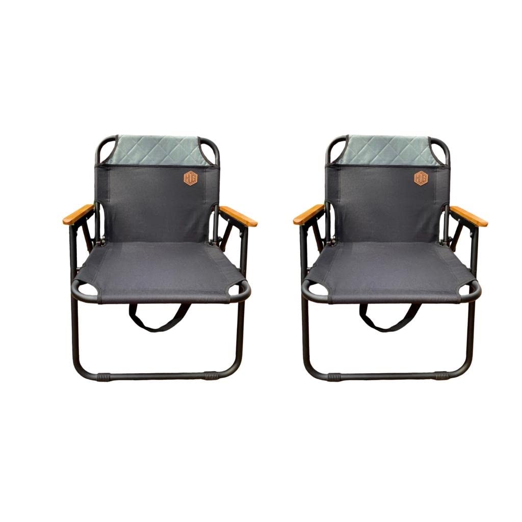 hdg-james-2er-set-campingstuhl-klappstuhl-bis-150-kg-mit-holzarmlehne image 1