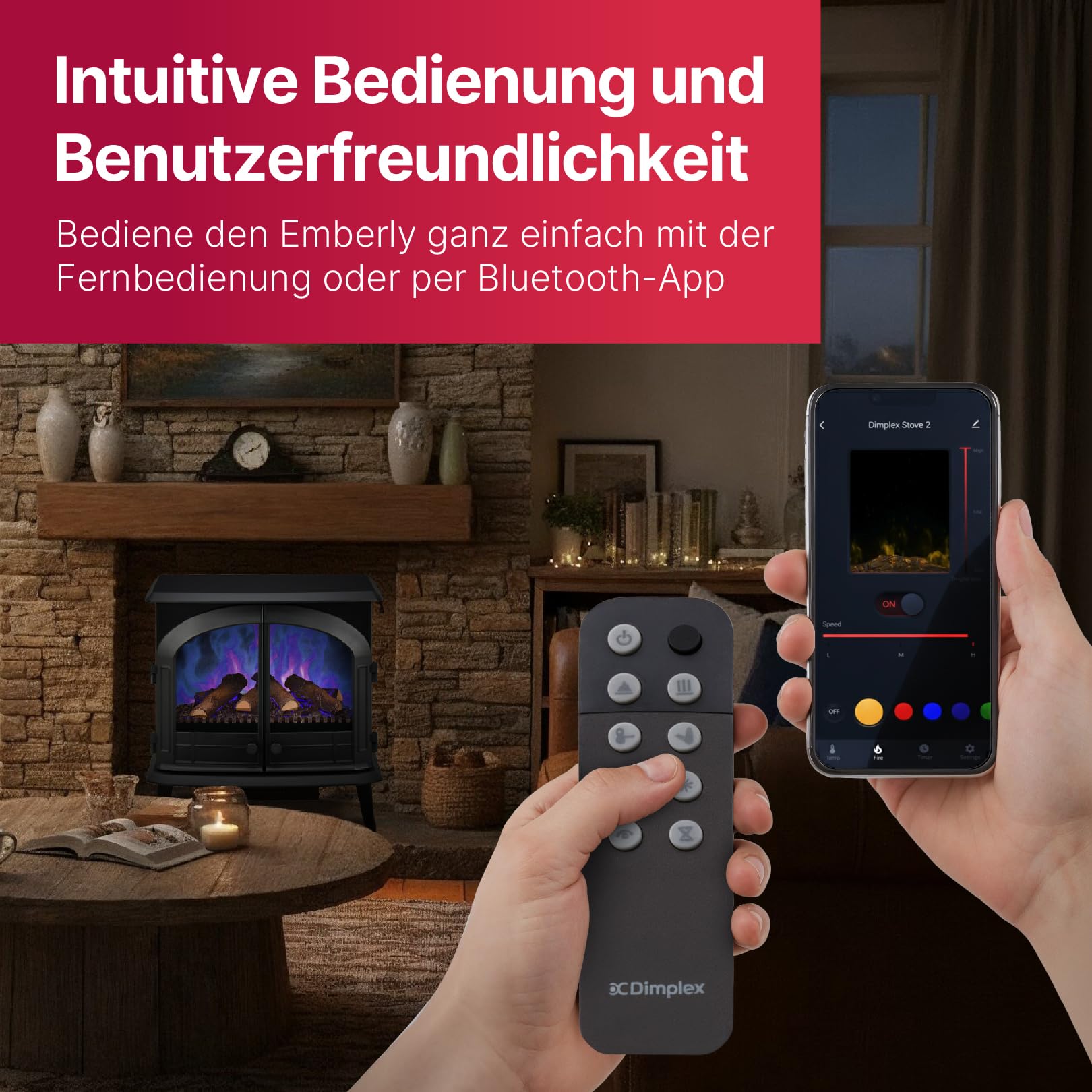 dimplex-emberly-3-seitiger-elektrokamin-mit-heizung-2kw-optiflame image 4