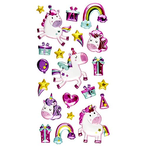 ideen-mit-herz-relief-sticker-einh-rner-1-metallic-17-5x9-5-cm-21-sticker image 1