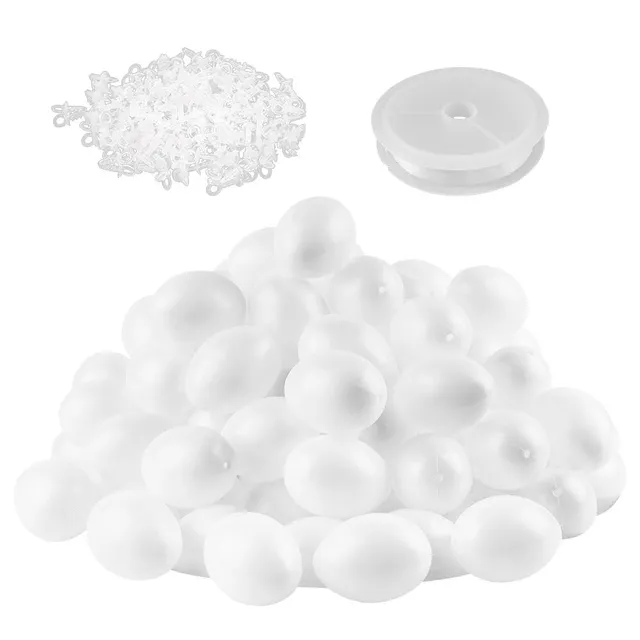 ideen-mit-herz-kunststoff-eier-mit-loch-100-st-ck-6-cm-hoch-4-5-cm-wei-mit-aufh- image 1