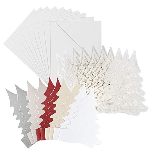 ideen-mit-herz-kristallfolien-gru-karten-tannenbaum-11-5-x-16cm-10-st-ck-inkl-ei image 1