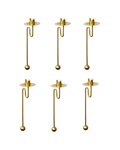 hdg-balancekerzenhalter-6er-set-gold-metall-16-cm image 7