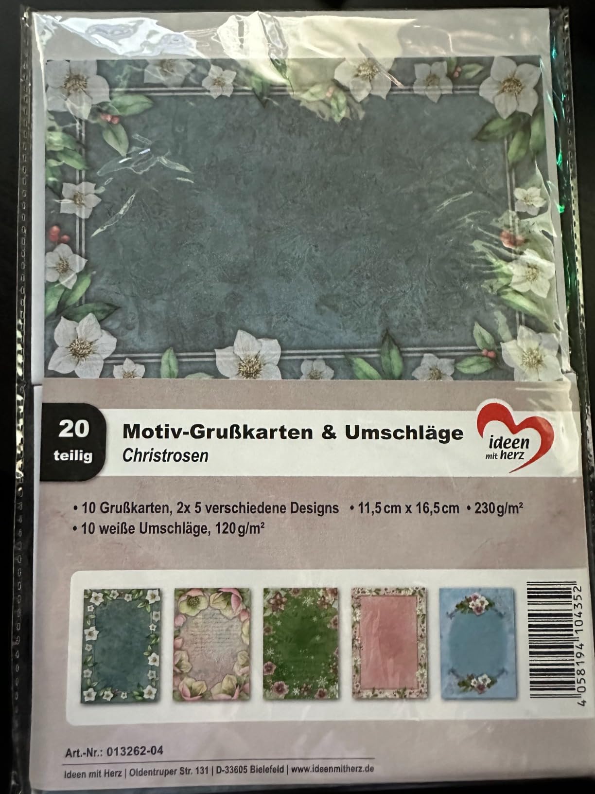 Schöne Karten, angenehme Größe