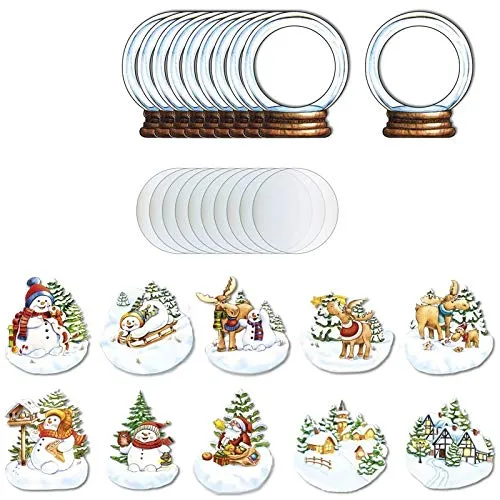 ideen-mit-herz-3-d-sichtfolien-gru-karten-schneekugel-13x11-5cm-40-teilig image 1