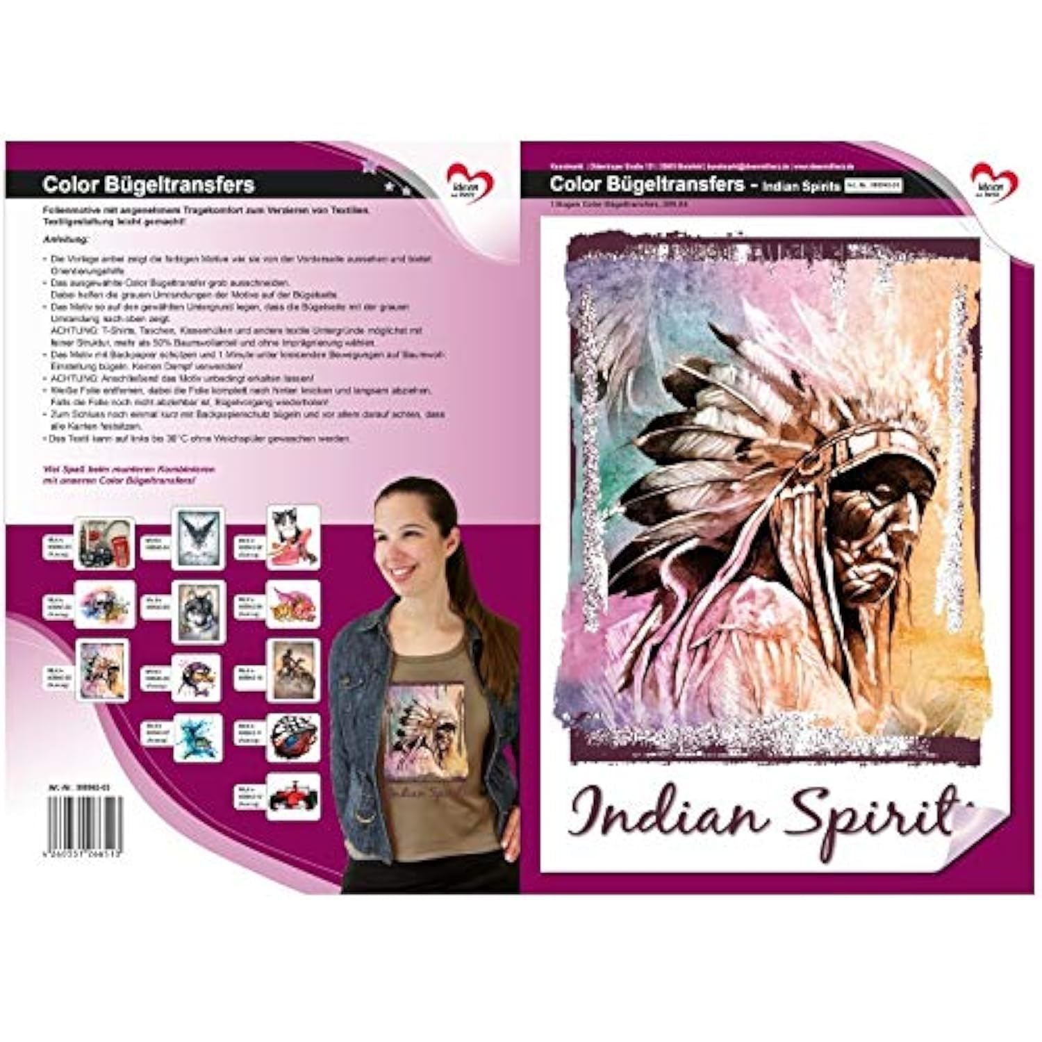 ideen-mit-herz-color-b-geltransfer-indianer-din-a4 image 1