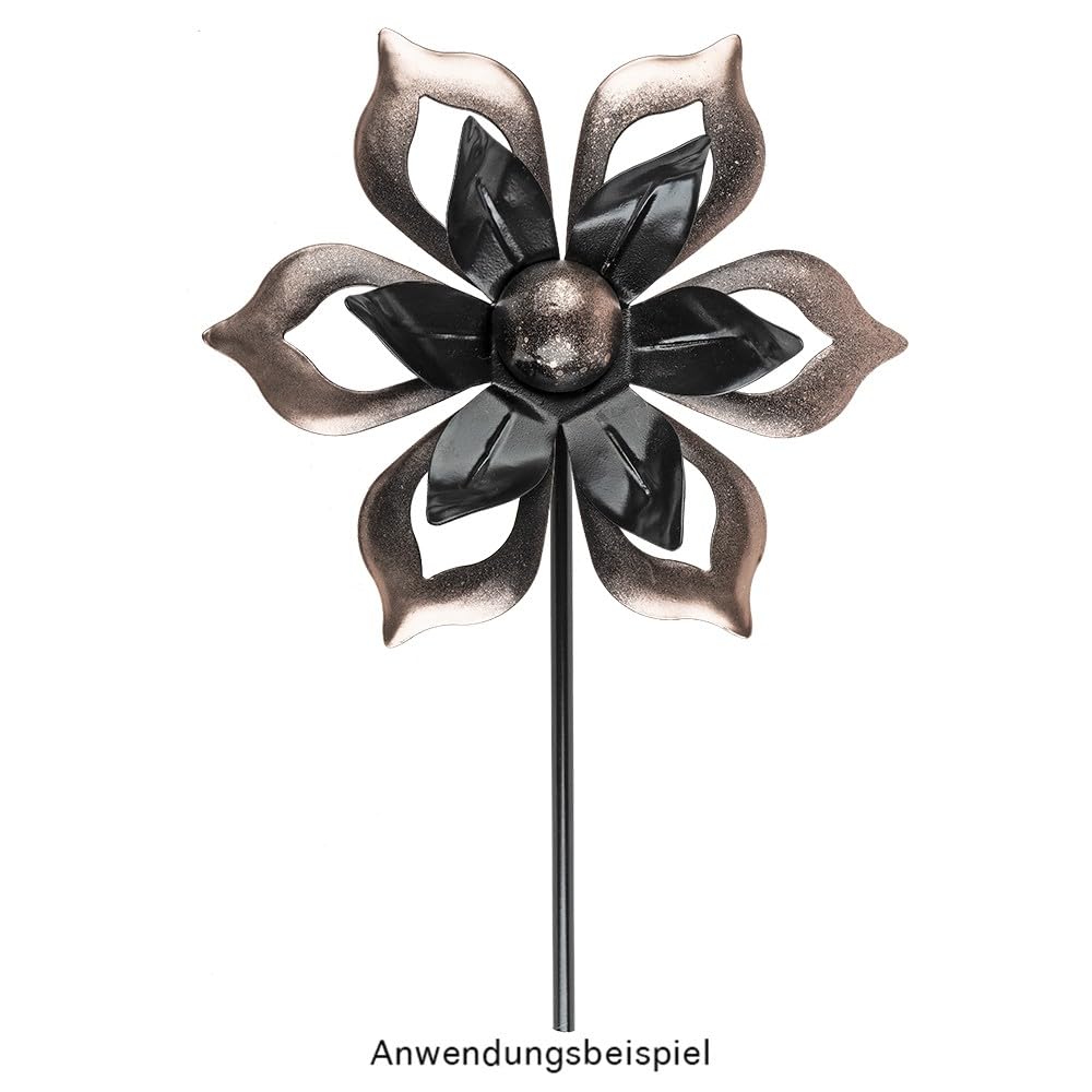 ideen-mit-herz-windrad-design-5-metall-windspiel-f-r-den-garten-22-cm-h-he-82-cm image 7