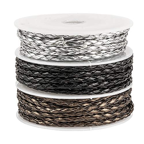 ideen-mit-herz-dekoband-geflochten-metallic-3-mm-3-rollen-silber-schwarz-braun image 6
