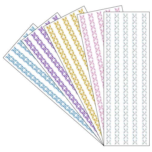 ideen-mit-herz-selbstklebende-strasssteine-bord-re-reihe-bl-te-5-bogen-10x30cm image 1