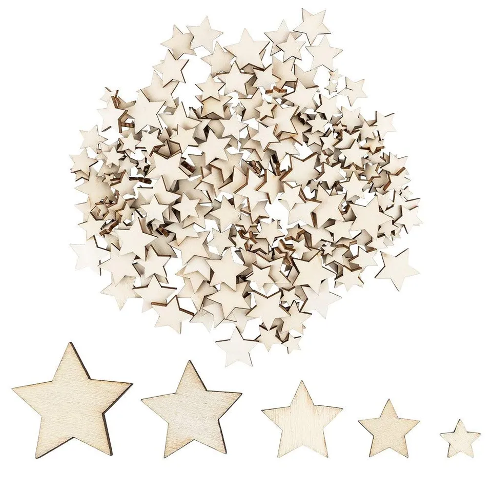 ideen-mit-herz-holzsterne-natur-250-st-ck-1-3-cm-streudeko-bastelset image 1