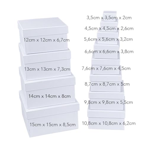 ideen-mit-herz-geschenkboxen-mit-deckel-quadratisch-12er-set-wei-3-5-bis-15-cm image 7