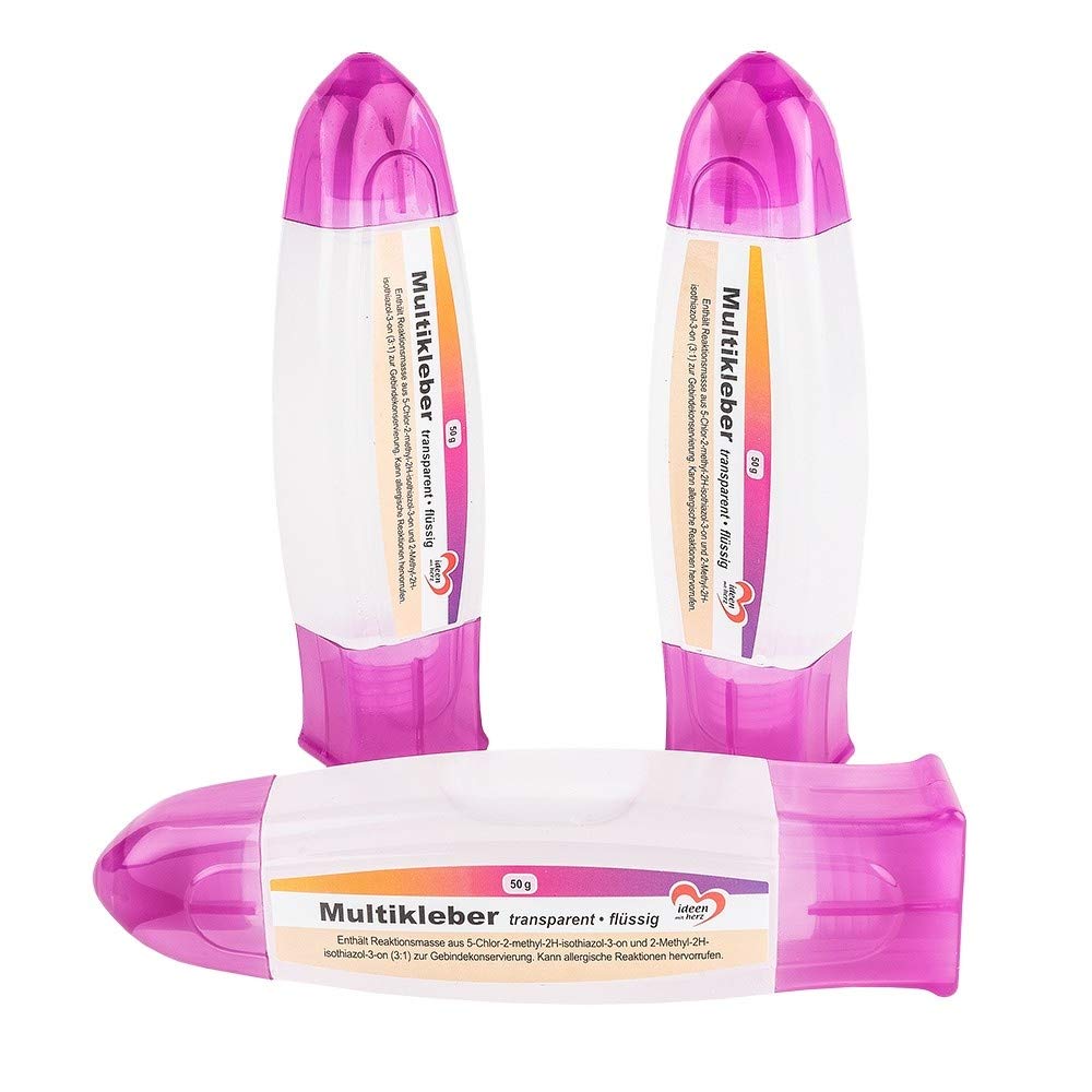 ideen-mit-herz-multikleber-fl-ssig-transparent-3x50g-mit-fein-und-breitspitze image 1