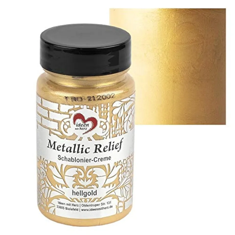 ideen-mit-herz-schablonier-creme-metallic-relief-ros-90-ml image 1