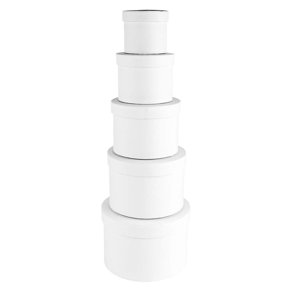ideen-mit-herz-geschenkboxen-mit-deckel-5-runde-pappboxen-wei-6-8-bis-14-8-x-10- image 1