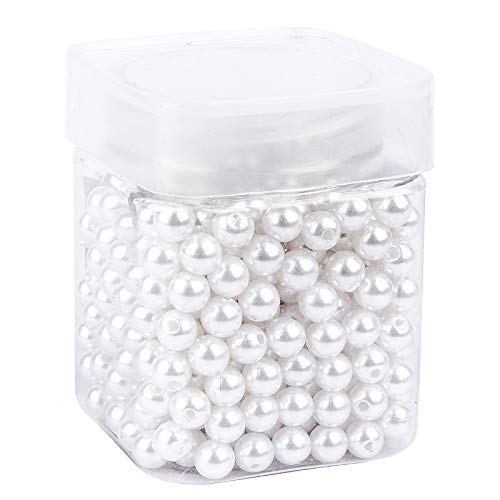 ideen-mit-herz-perlmutt-perlen-wei-8-mm-120-g-mit-loch-zum-auff-deln image 2