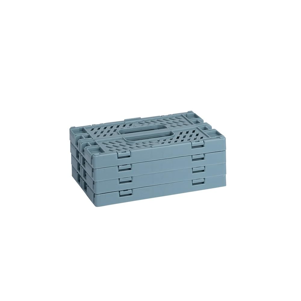ideen-mit-herz-klappkisten-15x10x5-7-cm-taubenblau-4-st-ck-stapelbare-aufbewahru image 2