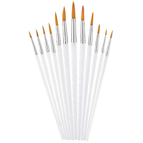 ideen-mit-herz-haarpinsel-set-aus-acrylhaar-12-rund-pinsel-in-verschiedenen-gr-e image 1