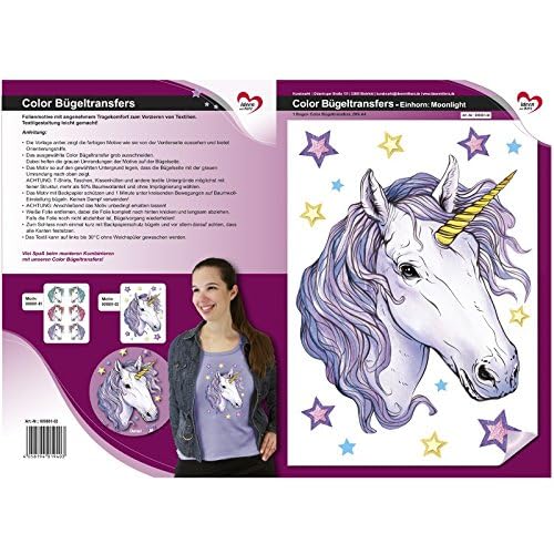 ideen-mit-herz-color-b-geltransfer-din-a4-einhorn-moonlight image 4