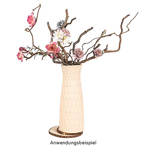 ideen-mit-herz-vase-relief-dekor-2-21-cm-silbergrau-blumenvase-aus-pet image 7