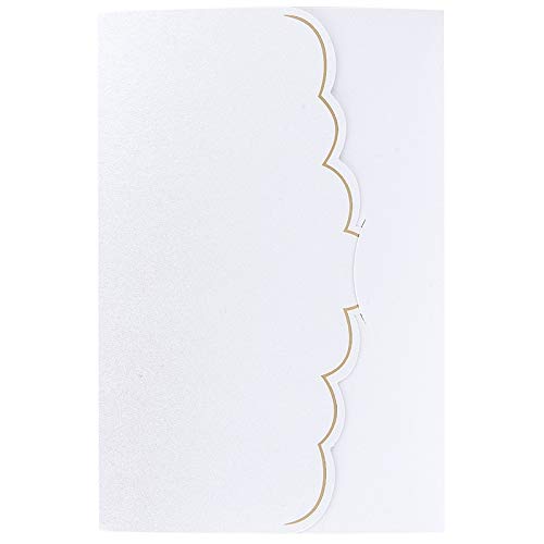 ideen-mit-herz-dreifach-gru-karten-mit-goldfolie-b6-gru-kartenset-10-st-ck-wei-m image 1