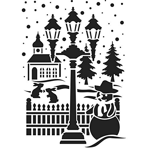 ideen-mit-herz-laser-kunststoff-schablone-din-a4-eiskristalle-weihnachten-winter image 4
