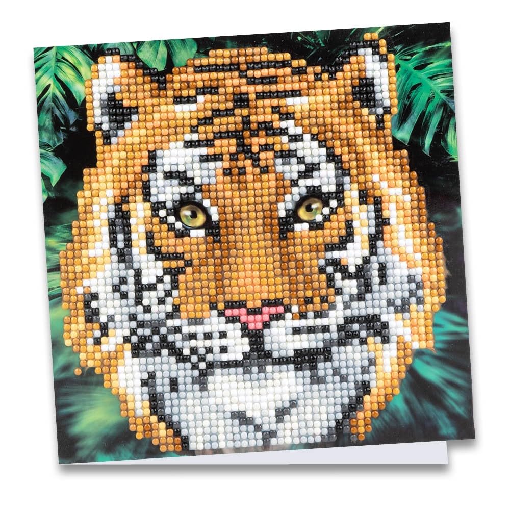 ideen-mit-herz-diamond-painting-gru-karte-tiger-16x16-cm-mit-umschlag image 1