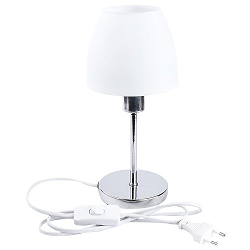 ideen-mit-herz-tischleuchte-luna-wei-chromsockel-e14-27cm image 1