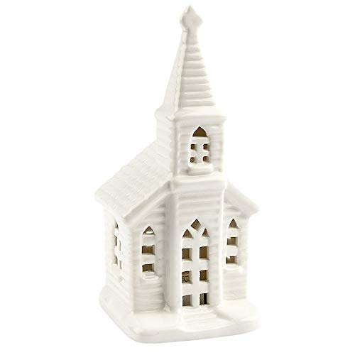 ideen-mit-herz-led-kirche-wei-14cm-hoch-warmwei image 2