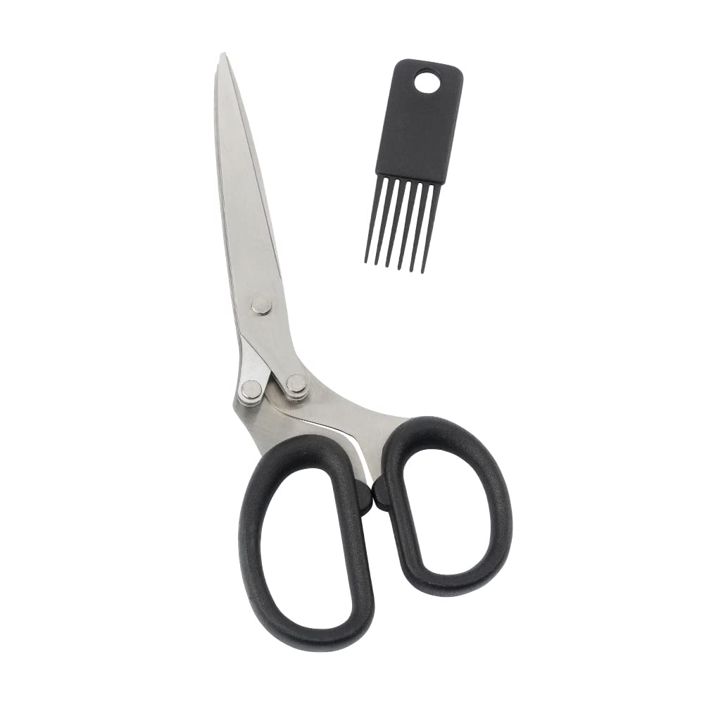ideen-mit-herz-fransenschere-5-klingen-19-cm-mit-reinigungskamm image 1