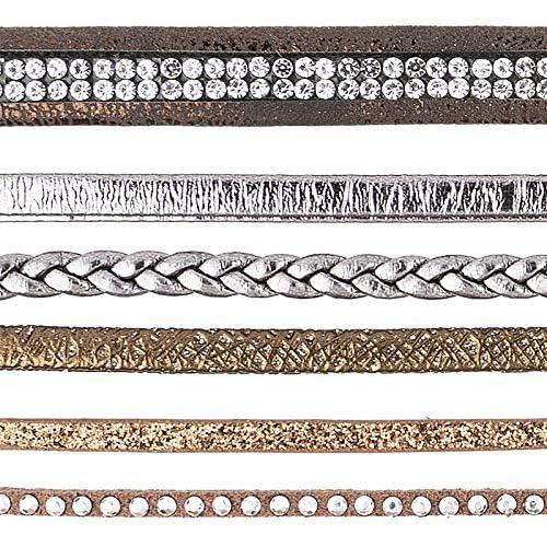 ideen-mit-herz-diy-schmuck-lederb-nder-braun-6-st-ck-je-50-cm image 4