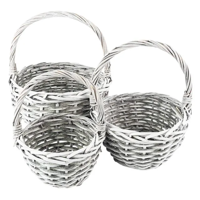 ideen-mit-herz-weidenkorb-set-3-teilig-geflochtene-k-rbchen-mit-henkel-hell image 1