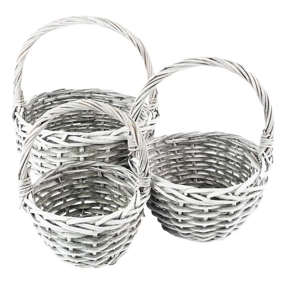 ideen-mit-herz-weidenkorb-set-3-teilig-geflochtene-k-rbchen-mit-henkel-hell image 1