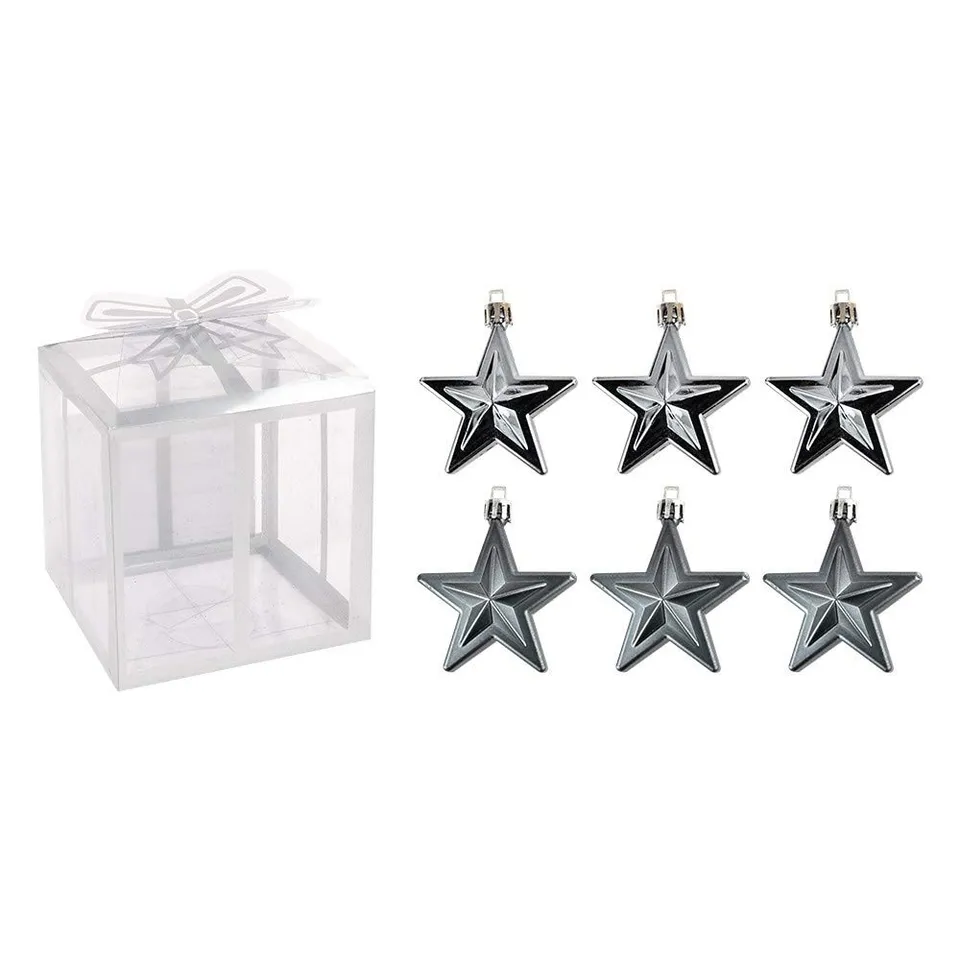 ideen-mit-herz-baumschmuck-sterne-grau-6-st-ck-6x2-8x7-5cm-weihnachtsbaum-anh-ng image 1