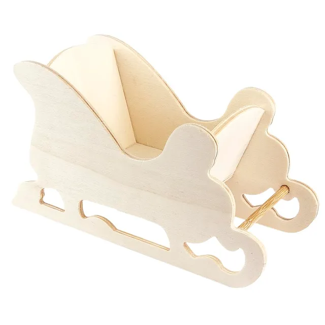 ideen-mit-herz-deko-schlitten-design-4-holz-natur-9-5-x-17-5-x-7-5-cm image 1