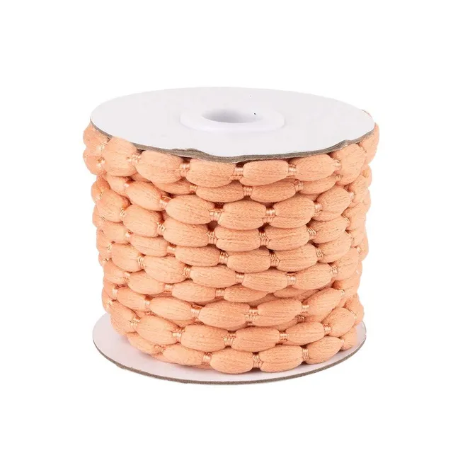 ideen-mit-herz-pompon-band-auf-rolle-1-cm-x-10-m-apricot image 1