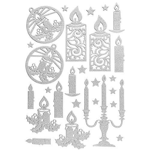 ideen-mit-herz-3-d-sticker-deluxe-engel-silber-winter-weihnachten-21-x-30-cm image 6