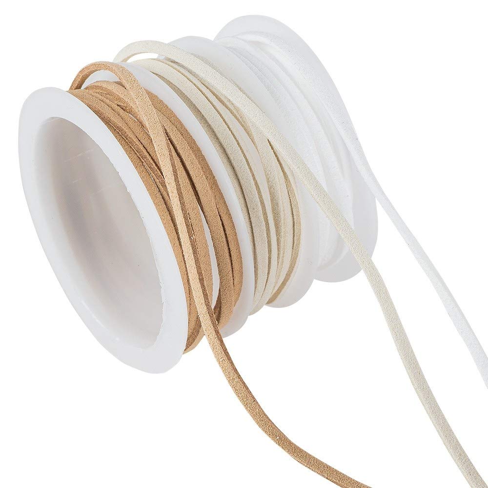 ideen-mit-herz-dekoband-kunstleder-2-5-mm-wei-creme-natur-3-rollen-1-5-m image 3