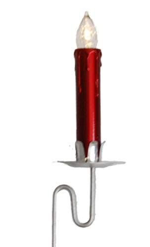 hdg-baumkerzen-kabellos-6er-set-led-rot-mit-pendelhalter-silber image 8