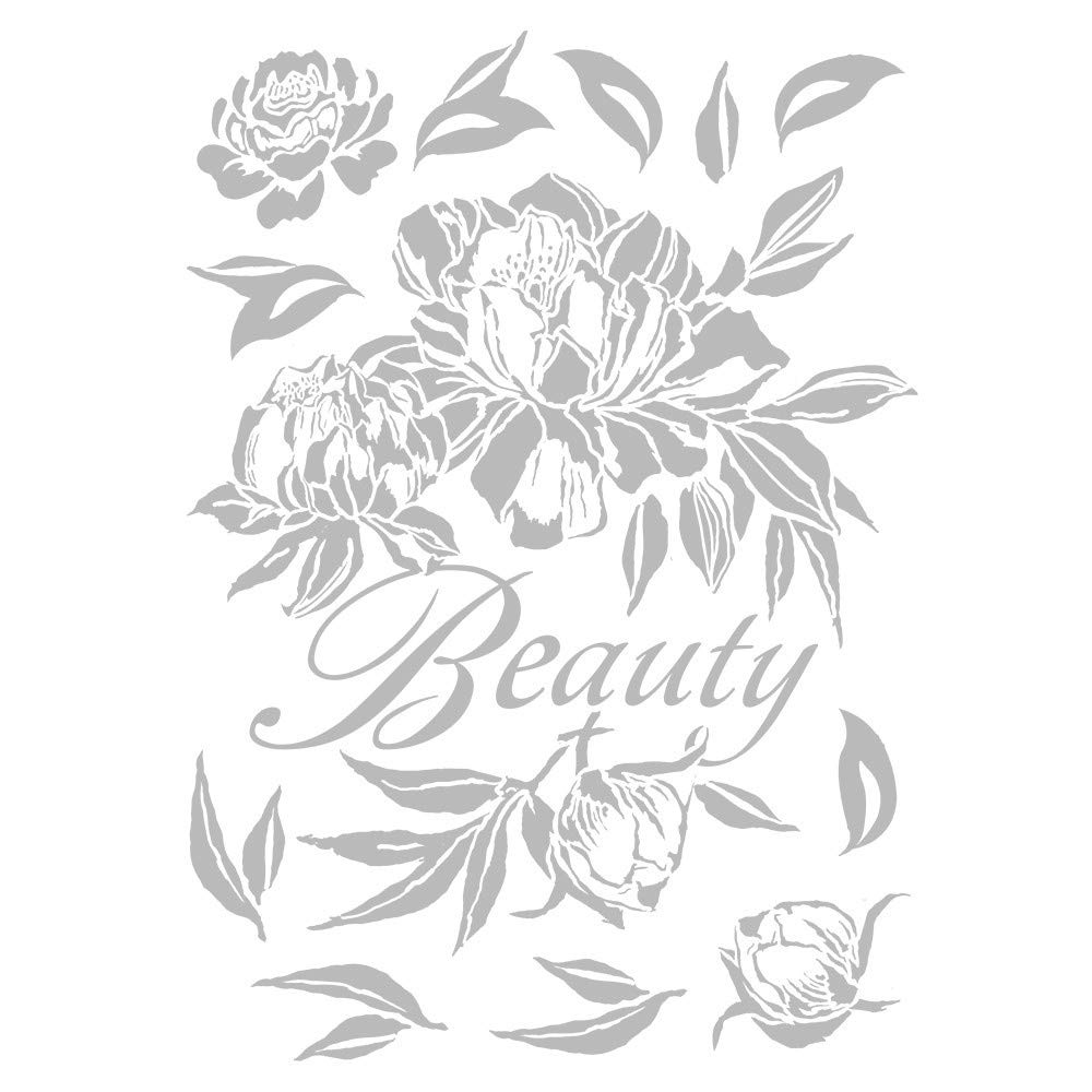 ideen-mit-herz-metallic-b-geltransfer-din-a4-rosen-bl-tter-silber image 5