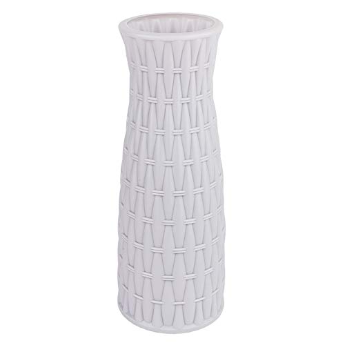 ideen-mit-herz-vase-relief-dekor-2-21-cm-silbergrau-blumenvase-aus-pet image 3