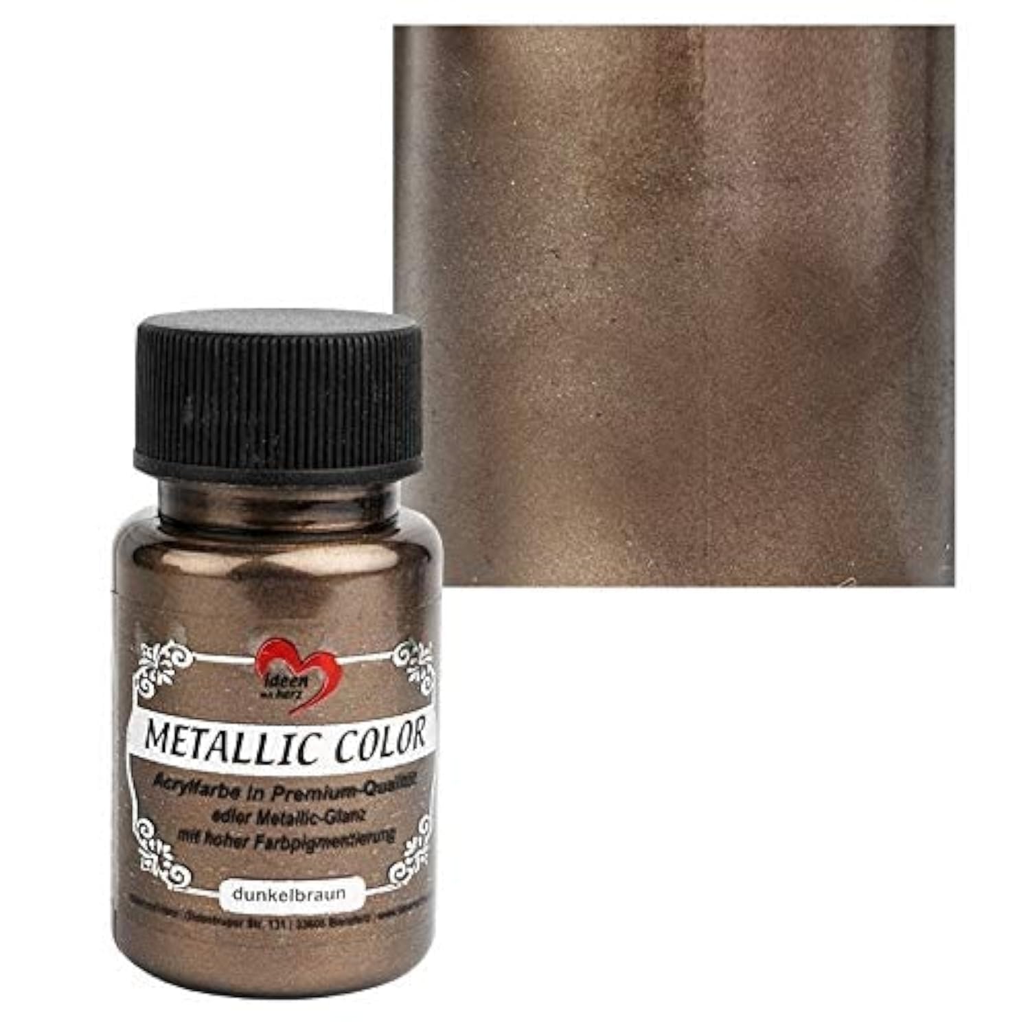 ideen-mit-herz-metallic-color-acrylfarbe-silber-50-ml image 4
