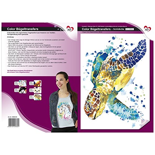 ideen-mit-herz-color-b-geltransfer-schildkr-te-din-a4-textilfolie image 2