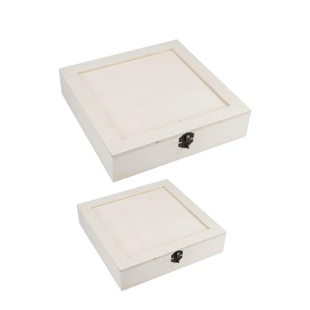 ideen-mit-herz-holz-boxen-vintage-mit-deckel-2er-set-aufbewahrung-und-deko image 1