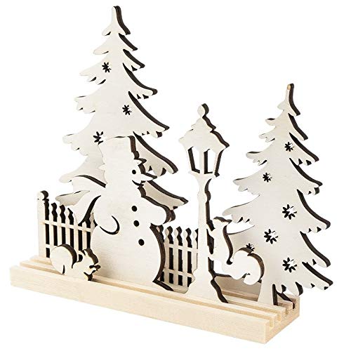 ideen-mit-herz-3-d-landschaft-schneemann-eichh-rnchen-holz-stecksatz-7-teilig-mi image 2