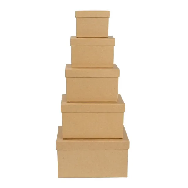 ideen-mit-herz-geschenkboxen-mit-deckel-kraftpapier-rechteckig-5er-set-8-18-cm image 1