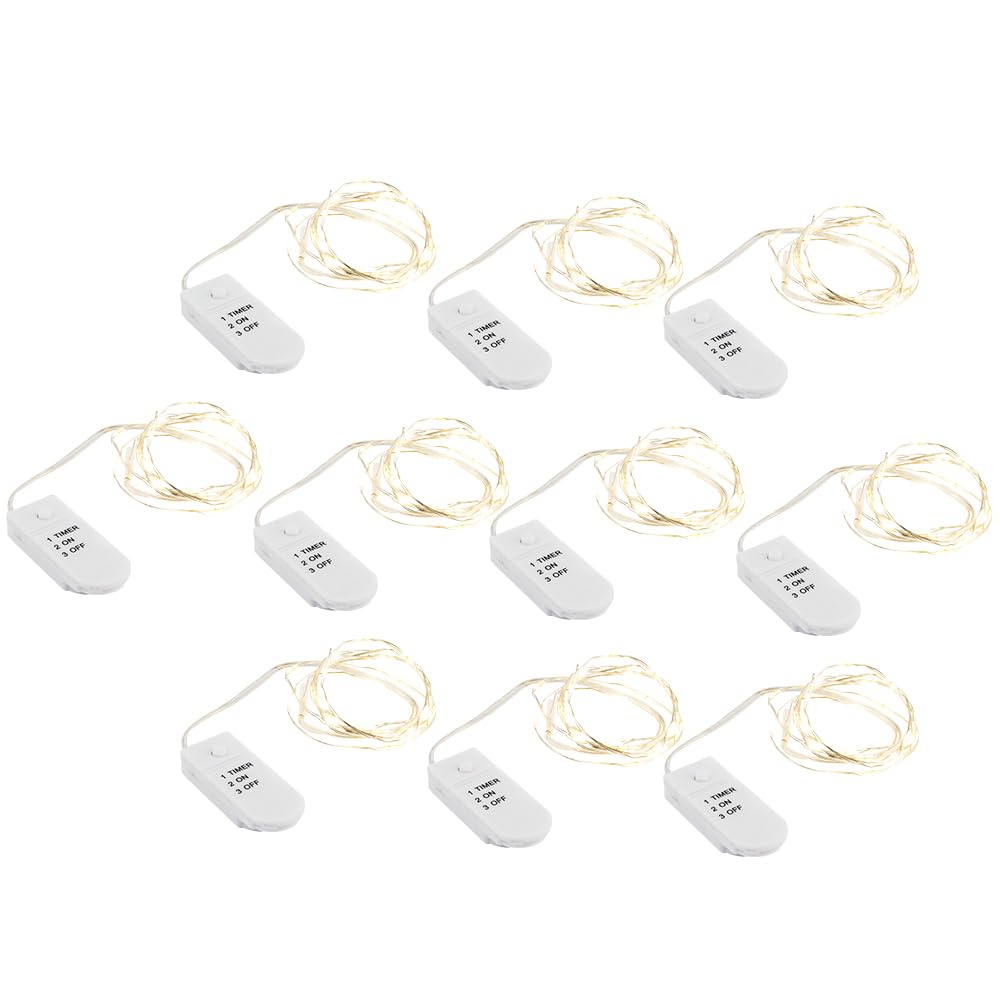 ideen-mit-herz-led-draht-lichterketten-warmwei-20-leds-1m-10er-set image 1