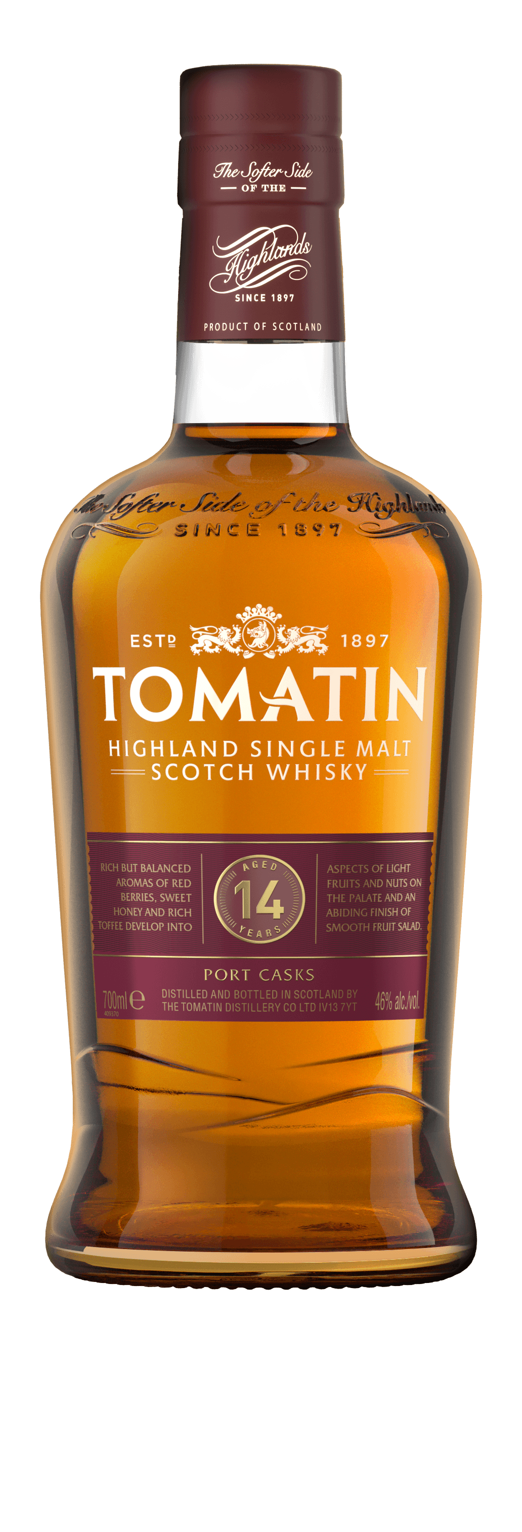 tomatin-14-year-old-tawny-port-cask-single-malt-scotch-whisky image 1